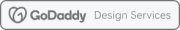 GoDaddy Design Services logo on a green background.
